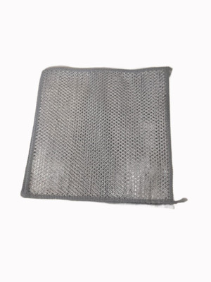 findfriendly double layer Silver Scrubber sheet Stainless Steel Scrub(Medium, Pack of 6)