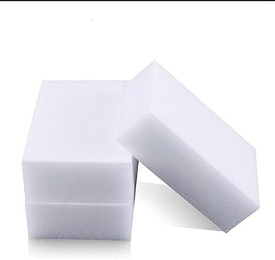 ShopiMoz Pack Of 3 Pcs Multipurpose Magic Eraser Sponge Kitchen Cleaner Scrub Pad Scrub Sponge(Regular, Pack of 3)