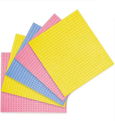ASEOS Absorbent Sponge Wipe – Reusable Kitchen Cleaning Cloth Wet and Dry Sponge Cleaning Cloth(5 Units)