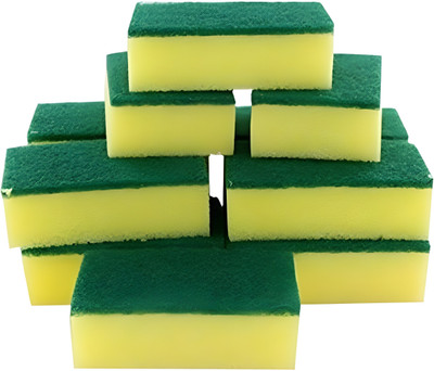SSE Scrubber Sponge Pad Scrub Pad, Scrub Sponge(Regular, Pack of 12)