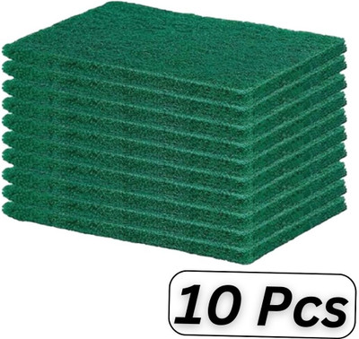 DKG 10 Pcs Scrub Pads | Dish wash Juna Scrubber Clean Shine Brite Scrub Pad(Large, Pack of 10)