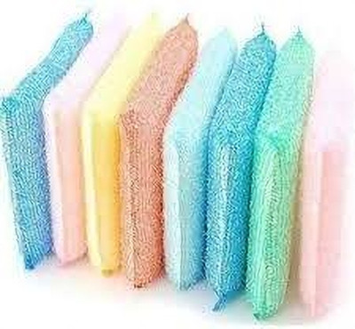 JKB TRADERS QWGPT brite bathroom scrubber 12 PCS CAR WASH ING SCRUB Scrub Sponge(Large, Pack of 12)