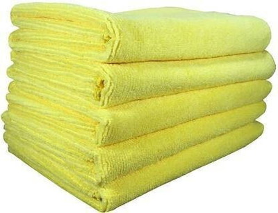 Manav Pack of 4 Heavy Double Sided Microfiber Cloth for Cleaning MCt40x4.14 Sponge Wipe(Regular)