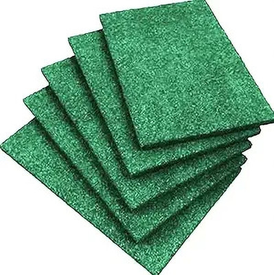 JKB TRADERS Heavy Duty Green Scour Pads (12 PCS) Non-Scratch Cleaning for Your Utensils Stainless Steel Scrub(Large, Pack of 12)