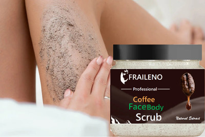 FRAILENO Body & Face Scrub for Tan Removal & Exfoliation  Scrub(380 ml)