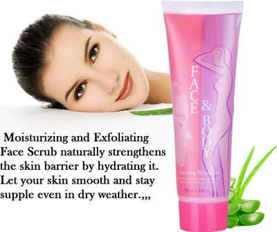 PERLENTE Face And Body Cleansing NH-897 Alovera Gel Scrub All Skin Type Scrub(100 ml)