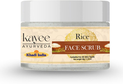Kayee Ayurveda Khadi Rice Water Glow Face Scrub for Radiant Complexion Scrub(50 g)