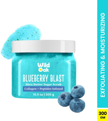 Wild Oak Blueberry Blast Shea Butter Sugar Body  Scrub(300 g)