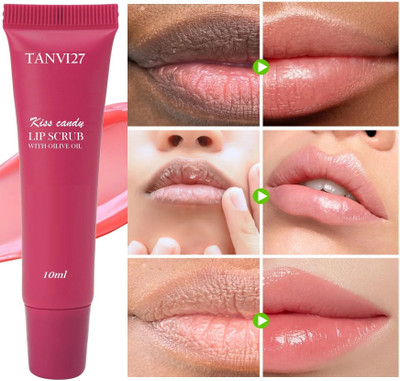 tanvi27 Lip Scrub for Smooth, Soft & Tempting Lips Scrub(10 ml)