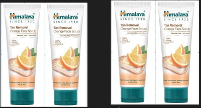 HIMALAYA Tan removal orange face Scrub100g x4 Scrub(400 g)