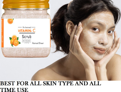 KAIASHA Vitamin C Face Scrub Brightens and Evens Skin Tone Scrub(380 ml)