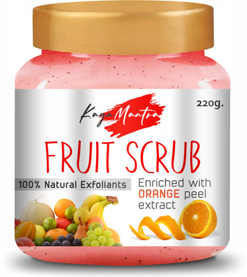 KayaMantra Fruit Scrub Enriched with Orange Peel Extract Scrub(220 g)