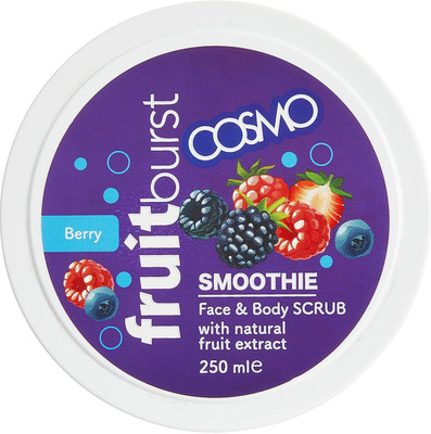 COSMO Berry Face & Body Scrub, With Natural Extracts Scrub(250 ml)