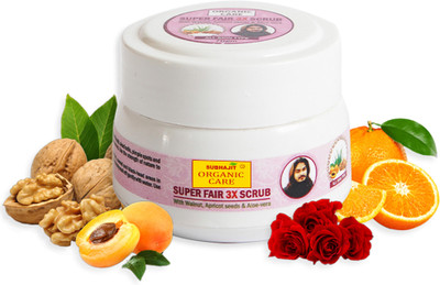 SUBHAJIT ORGANIC CARE Super Fair 3X Advanced Scrub With Vitamin C & E Scrub(70 g)