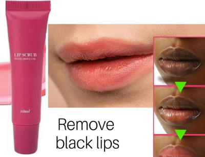 HUZURLU Lightening & Brightening Dark Lips | Exfoliate & Hydrates Dry & Chapped Lips Scrub(10 ml)