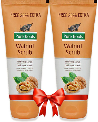 Pure Roots Walnut Scrub Pack of 2 (100g*2) Scrub(200 g)