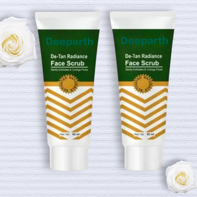 Deeparth De-Tan Radiance Face Scrub -/ pack -2 Scrub(50 ml)