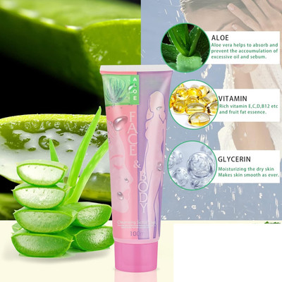 OLETSUN Ultra smooth Face and body Scrub Gel, Gentle Exfoliating & Hydrating Body  Scrub(100 ml)