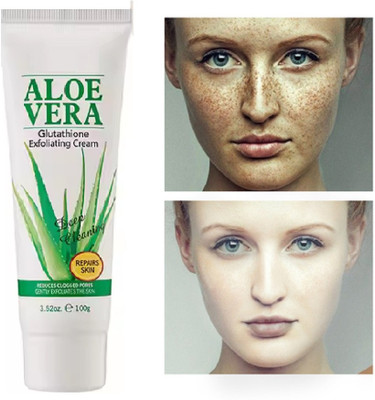 GABBU hydrating & soothing alovera gel for face and skin care gell/- Scrub(100 ml)