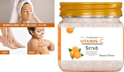KAIASHA best Natural Vitamin C Face Scrub un Acne And Pimples Free Skin Scrub(380 ml)
