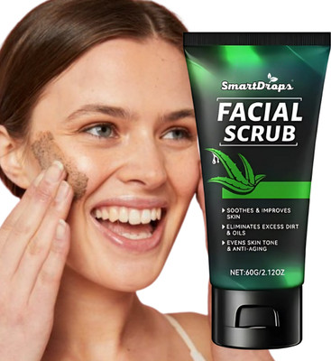 smartdrops Professional Aloe Vera - Radiance & Glow For Men And Women (Pack-1) Scrub(60 g)