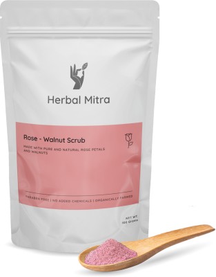 Herbal Mitra Rose Face Scrub For Blackhead-Whitehead Remover | Skin purifying Scrub(100 g)