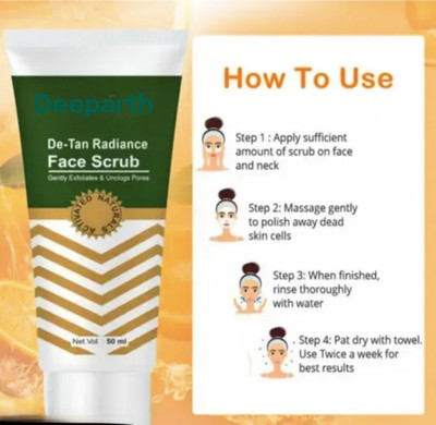 Deeparth Pack-1 De-Tan Radiance Face  Scrub(50 ml)