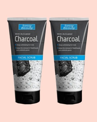 sassy beauty Radiant Renewal Charcoal Scrub: Purify and Revitalize Your Skin Scrub(120 ml)