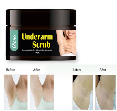 Qiana UnderArms Scrub Tan Removal Removes Dirt & Dark Spot Removal exfolation  Scrub(50 g)