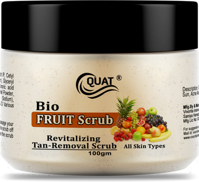 QUAT Fruit Scrub Bliss: Nature’s Touch for Your Skin Scrub(100 g)