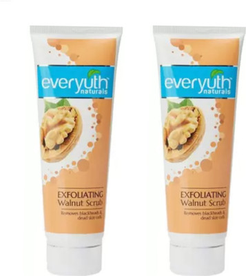Everyuth Naturals Exfoliating Walnut Scrub 50+50 Pack Of 2 Scrub(100 g)