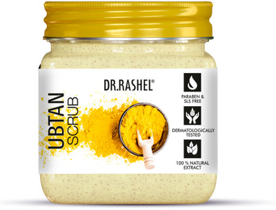 DR.RASHEL Ubtan Scrub For Face & Body for Glowing Skin Scrub(380 ml)