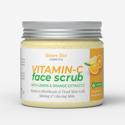 Nature Nice Vitamin-C Face & Body Scrub with Lemon Extracts Scrub(200 g)