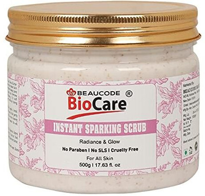 BEAUCODE BioCare Instant Sparking Face Scrub For Women & Men For All Skin Types Scrub(500 ml)