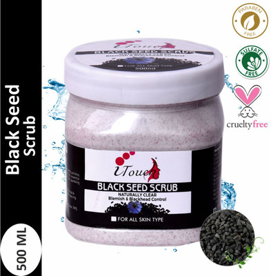 I TOUCH HERBAL Blackseed Facial Massage Scrub | Face And Body Scrub | For All Skin Types 500 ml Scrub(500 ml)