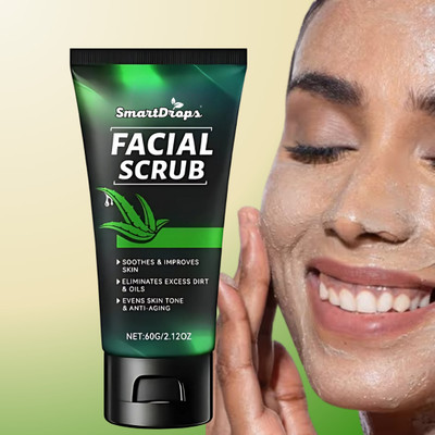 smartdrops Professional Aloe Vera - Radiance & Glow(Pack-1) Scrub(60 g)