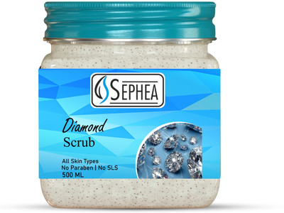 SEPHEA Diamond Facial Massage Scrub | Face And Body Scrub | For All Skin Types 500 ml Scrub(500 ml)
