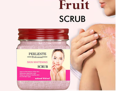 PERLENTE Mix fruit scrub for face and body Scrub Blackhead Removal,  Scrub(380 ml)