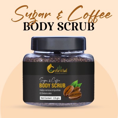 Celestial Tan removal Natural Coffee And Sugar body & Face  Scrub(115 g)