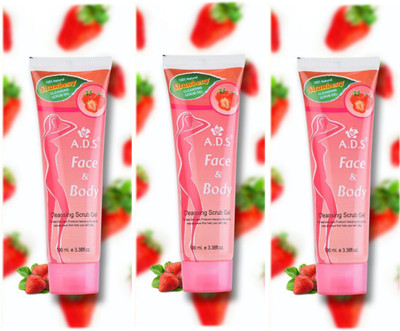 ads Face And Body Cleansing Strawberry  Scrub(300 ml)