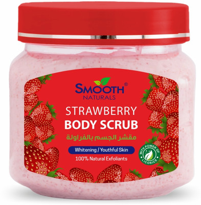 SMOOTH NATURALS Strawberry Body Scrub | Enriched with Strawberry & Licorice Extracts | Scrub(300 ml)