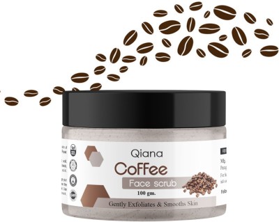 Qiana Coffee Face Scrub for Deep Exfoliation, Tan Removal & Blackheads  Scrub(100 g)