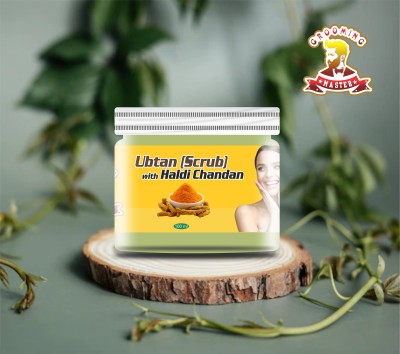 grooming master Pure Organic Haldi Ubtan Powder Face Pack (Dulhan Special) For Skin Care Scrub(100 g)