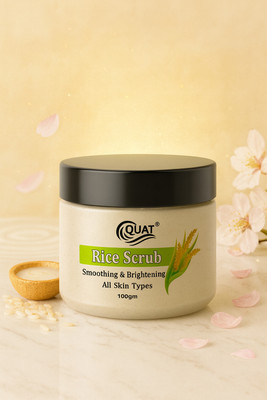 QUAT Rice Face Scrub | Hydrating & Deep Cleansing Formula for Smooth Skin Scrub(100 g)