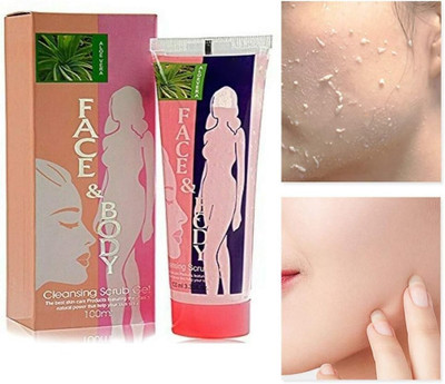 Aylily Gel enriched Face & Body Cleansing scrub Aloevera Scrub(100 ml)