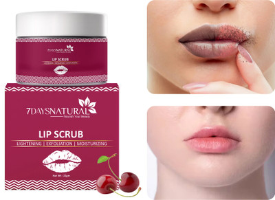 7days natural Balm for Dark, Chapped & Pigmented Lips  Scrub(25 g)
