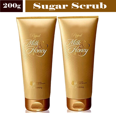 Oriflame Milk & Honey Gold Sugar Scrub All Skin Type (Pack of 2) Scrub(400 g)