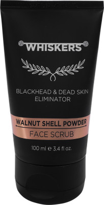 WHISKERS Walnut Shell Powder Face  Scrub(100 ml)