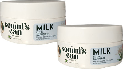 The Soumi's Can Product MILK MASK SCRUBBER (Pack of 2) Scrub(200 ml)