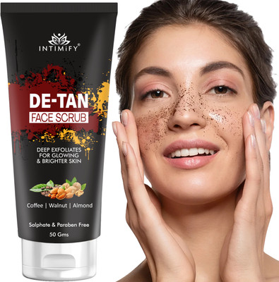 INTIMIFY De-Tan Scrub For Face & Body| Deep Pore Cleansing | Dirt Removal Scrub(50 g)